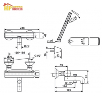 SEN TẮM NÓNG LẠNH AMERICAN STANDARD WF-2711 CHÍNH HÃNG