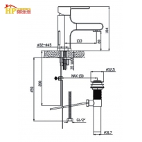 VÒI LAVABO NÓNG LẠNH AMERICAN STANDARD WF-2901 CHÍNH HÃNG