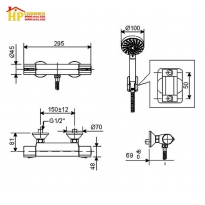 SEN TẮM NÓNG LẠNH AMERICAN STANDARD  WF-4947 CHÍNH HÃNG