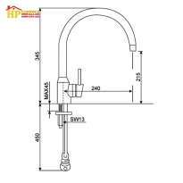 VÒI RỬA CHÉN NÓNG LẠNH AMERICAN STANDARD WF-5608 CHÍNH HÃNG