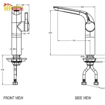 VÒI LAVABO NÓNG LẠNH AMERICAN STANDARD WF-6802 CHÍNH HÃNG