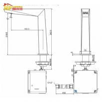 VÒI LAVABO CẢM ỨNG AMERICAN STANDARD DÙNG PIN WF-8510.DC CHÍNH HÃNG