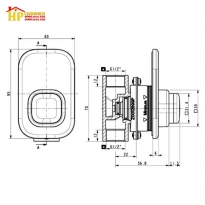VÒI SEN GẮN TƯỜNG AMERICAN STANDARD WF-T826W CHÍNH HÃNG