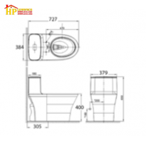BÀN CẦU KHỐI AMERICAN STANDARD WP-1880 CHÍNH HÃNG