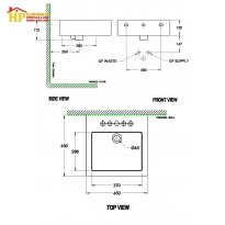 CHẬU LAVABO ĐẶT BÀN AMERICAN STANDARD WP-F445 CHÍNH HÃNG