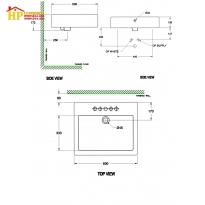 CHẬU LAVABO ĐẶT BÀN AMERICAN STANDARD  WP-F446 CHÍNH HÃNG