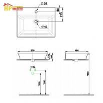 CHẬU LAVABO ĐẶT BÀN AMERICAN STANDARD WP-F525.1H CHÍNH HÃNG
