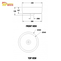 CHẬU LAVABO ĐẶT BÀN AMERICAN STANDARD WP-F605 CHÍNH HÃNG