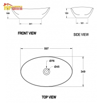 CHẬU LAVABO ĐẶT BÀN AMERICAN STANDARD WP-F608 CHÍNH HÃNG
