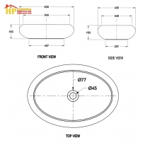 CHẬU LAVABO ĐẶT BÀN AMERICAN STANDARD WP-F610 CHÍNH HÃNG