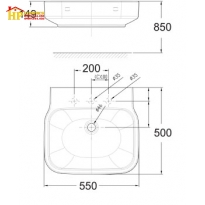 LAVABO AMERICAN STANDARD WP-F628 CHÍNH HÃNG