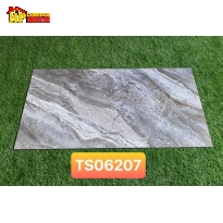 GẠCH LÁT NỀN 60X120 VÂN ĐÁ XÁM ĐẬM 6207