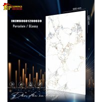 GẠCH LÁT NỀN 60X120 TRẮNG KHÓI VÂN VÀNG 039