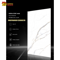 GẠCH 60X120 TRẮNG VÂN KHÓI VÀNG 028 NHẬP KHẨU CAO CẤP