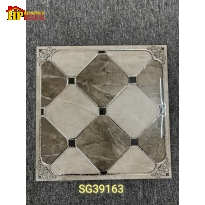 GẠCH TRANG TRÍ 30X30 HOA VĂN HÌNH THOI NÂU ĐẬM LỢT KHẮC KIM NHẬP KHẨU CAO CẤP 