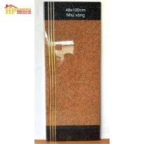 GẠCH LÁT CẦU THANG 47X120 VÂN ĐÁ HOA CƯƠNG NÂU VÀ ĐEN CHẠY RẢNH NHẬP KHẨU CAO CẤP