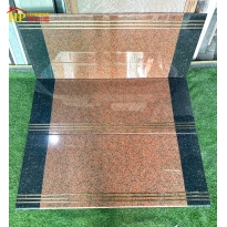 GẠCH LÁT CẦU THANG 47X120 VÂN ĐÁ HOA CƯƠNG NÂU VÀ ĐEN