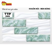 GẠCH TRANG TRÍ 25X40 Ô CHỮ NHẬT ĐAN XEN XANH NGỌC 2505 CAO CẤP NHẬP KHẨU