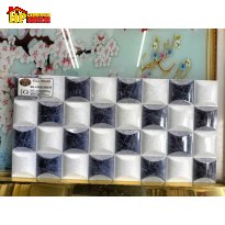 GẠCH ỐP TƯỜNG TRANG TRÍ 25X50 Ô VUÔNG XÁM ĐEN 250319 CAO CẤP GIÁ RẺ