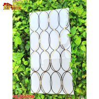 GACH TRANG TRÍ 30x60 TRẮNG NHỦ TRÒN DÀI 36620K NHẬP KHẨU CAO CẤP