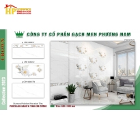 GẠCH 40X80 TRẮNG VÂN KHÓI ĐIỂM BÔNG CÚC 40801