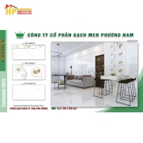 GẠCH 40X80 TRẮNG VÂN KHÓI SIÊU BÓNG ĐIỂM LÁ 40802