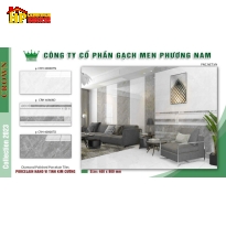GẠCH ỐP TƯỜNG 40X80 VÂN ĐÁ XÁM ĐIỂM SỌC CÁ TÍNH 40808 CAO CẤP SIÊU BÓNG