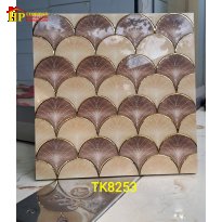 GẠCH TRANG TRÍ 30X30 HOA VĂN VẨY CÁ NÂU ĐẬM NHẠT ĐAN XEM NHẬP KHẨU CAO CẤP