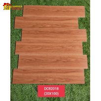 GẠCH LÁT NỀN GIẢ GỖ 20X100 VÂN GỖ THÔNG ĐỎ 82018 NHẬP KHẨU CAO CẤP