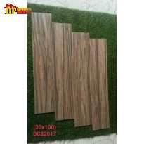 GẠCH LÁT NỀN GIẢ GỖ 20X100 VÂN GỖ NÂU ÓC CHÓ 82017 NHẬP KHẨU CAO CẤP