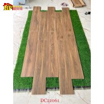 GẠCH LÁT NỀN GIẢ GỖ 20X100 VÂN GỖ NÂU TRẦM 21061 NHẬP KHẨU CAO CẤP