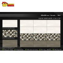 GẠCH ỐP TƯỜNG 30X60 VÂN ĐÁ NÂU ĐẬM LỢT ĐIỂM HÌNH CHỮ C HIỆU ỨNG 3D NHẬP KHẨU CAO CẤP