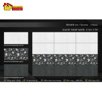 GẠCH ỐP TƯỜNG 30X60 VÂN ĐÁ XÁM ĐEN ĐẬM LỢT ĐIỂM BÔNG DÂY HIỆU ỨNG 3D NHẬP KHẨU CAO CẤP