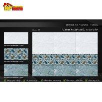 GẠCH ỐP TƯỜNG 30X60 VÂN ĐÁ XANH BIỂN ĐIỂM HOA VĂN BÔNG HIỆU ỨNG 3D NHẬP KHẨU CAO CẤP