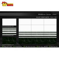 GẠCH ỐP TƯỜNG 30X60 VÂN ĐÁ ĐEN TRẮNG ĐIỂM SỌC HIỆU ỨNG 3D NHẬP KHẨU CAO CẤP