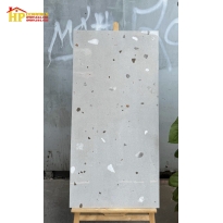 GẠCH LÁT NỀN 60X120 VÂN ĐÁ TERAZZO XÁM NHẠT NHẬP KHẨU CAO CẤP