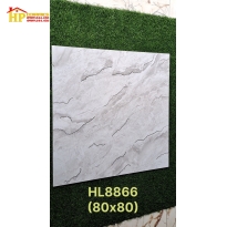 GẠCH LÁT NỀN 80X80 VÂN XÁM KHẮC KIM 8866