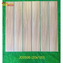 GẠCHLÁT NỀN GIẢ GỖ 20X120 VÂN GỖ KEM VÀNG 2506 NHẬP KHẨU CAO CẤP