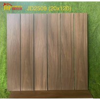 GẠCH LÁT NỀN GIẢ GỖ 20X120 VÂN GỖ NÂU MỘC 2509 NHẬP KHẨU CAO CẤP