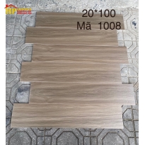 GẠCH  LÁT NỀN GIẢ GỖ 20X100 VÂN GỖ NÂU TRUNG TÍN 1008 NHẬP KHẨU CAO CẤP