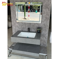 BÀN ĐÁ 2 TẦNG MÀU XÁM GHI