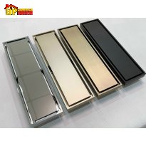 PHIỂU THOÁT SÀN CẮT GẠCH CHỮ NHẬT PHỦ NANO XÁM VÀNG ĐEN VÀ BÓNG LR08 NHẬP KHẨU CAO CẤP
