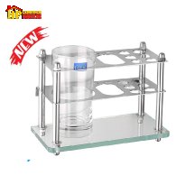 KỆ LY ĐƠN INOX 304 KÈM ỐNG BÀN CHẢI ĐẶT BÀN VÀ TREO TƯỜNG 06 CAO CẤP GIÁ RẺ
