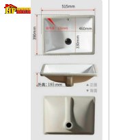 LAVABO TRẮNG SỨ ÂM BÀN LB45 NHẬP KHẨU CAO CẤP GIÁ RẺ
