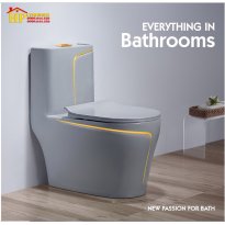 BÀN CẦU KHỐI MÀU XÁM CHỈ VÀNG C019 NHẬP KHẨU CAO CẤP