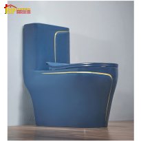 BÀN CẦU KHỐI MÀU XANH CHỈ VÀNG C018 NHẬP KHẨU CAO CẤP
