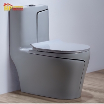 BÀN CẦU KHỐI MÀU XÁM CHỈ VÀNG C019