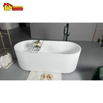 BỒN TẮM NẰM OVAN SỌC 1700X750X580 BT11 NHẬP KHẨU CAO CẤP GIÁ RẺ