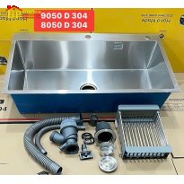 CHẬU RỬA CHÉN INOX 304 MỘT HỘC LỚN 9050D NHẬP KHẨU CAO CẤP GIÁ RẺ