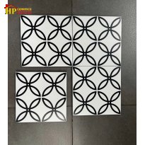GẠCH BÔNG TRANG TRÍ 20X20 MÀU TRẮNG HỌA TIẾT HÌNH CÁNH HOA NHẬP KHẨU CAO CẤP GIÁ RẺ